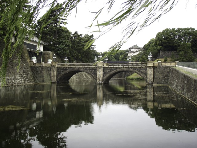 Niju Bashi Bridge at the Imperial Palace in Japan
