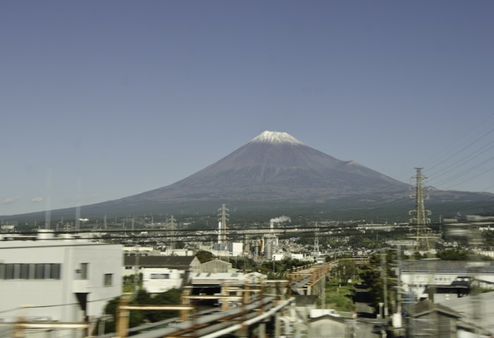 Mount Fuji from the bullet train to Kyoto