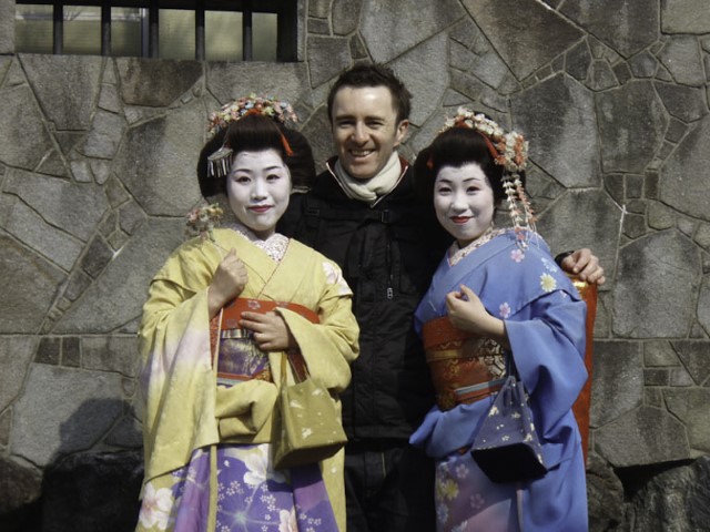 Meeting the locals, Kyoto