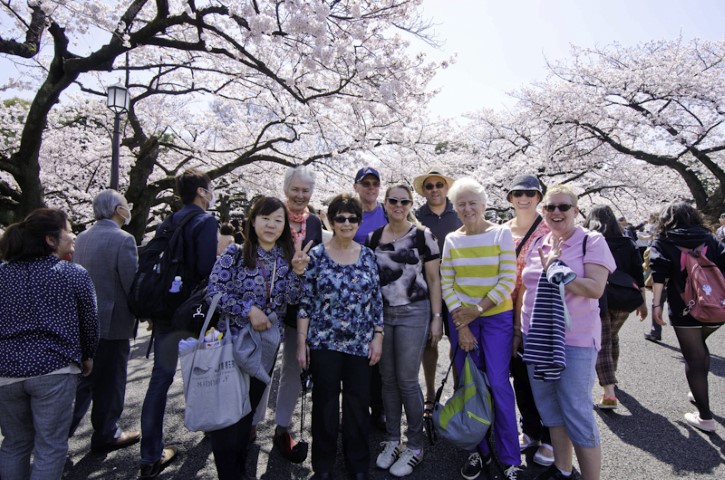 Cherry Blossom Tour group photo